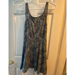 Black and White Dress with cross back detail